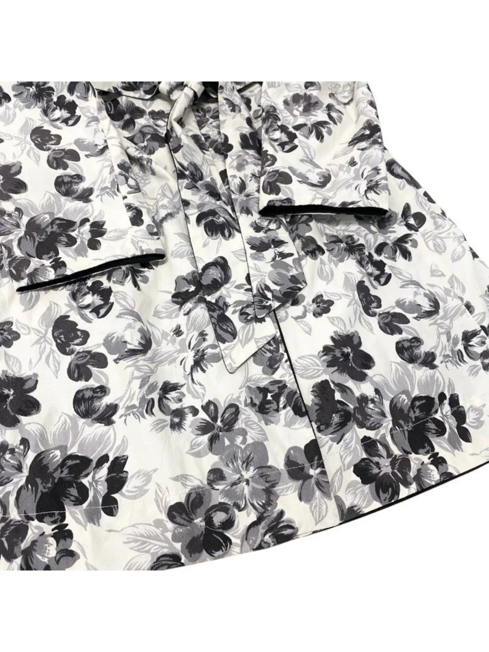 Max Mara Weekend Reversible Soutien Collar Coat Floral Print Lightweight 40